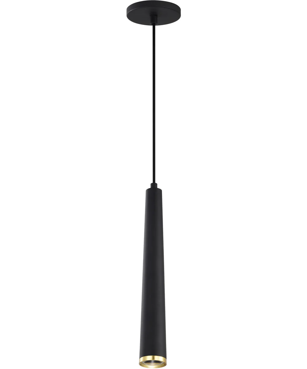 Melrose Pendant Matte Black / Brushed Brass - Image 5