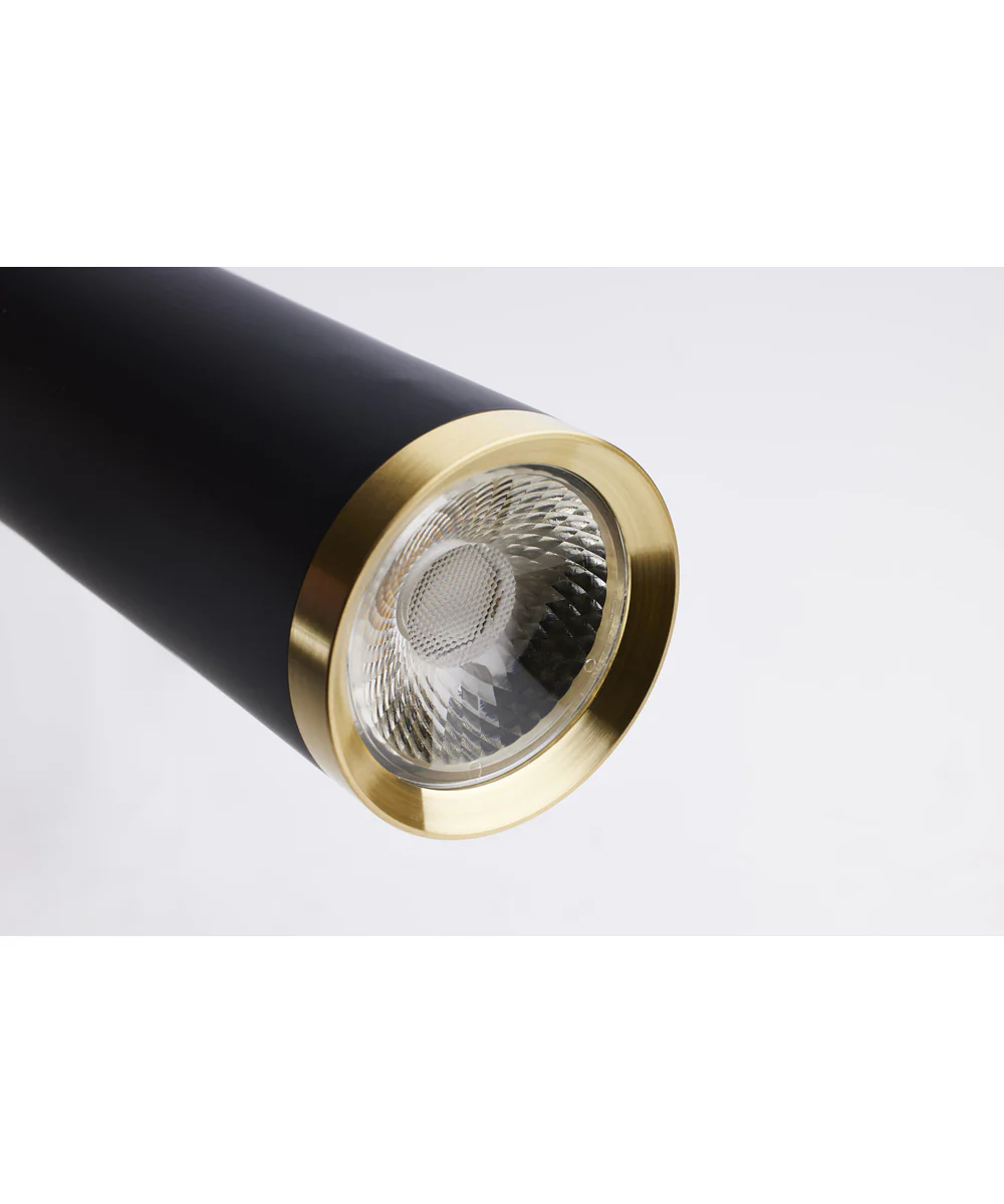 Melrose Pendant Matte Black / Brushed Brass - Image 7