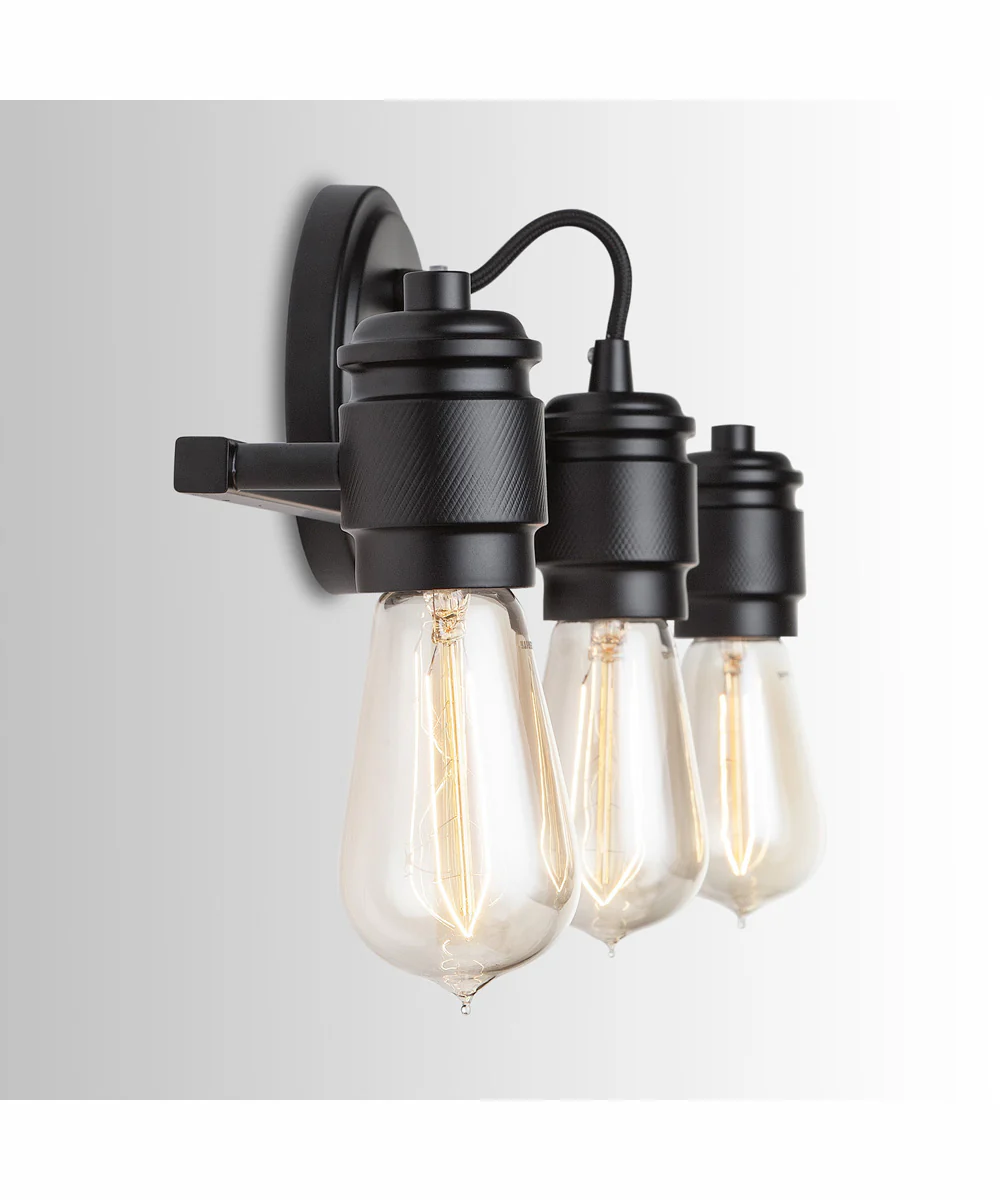 Menlo 3-Light Vanity Matte Black - Image 3