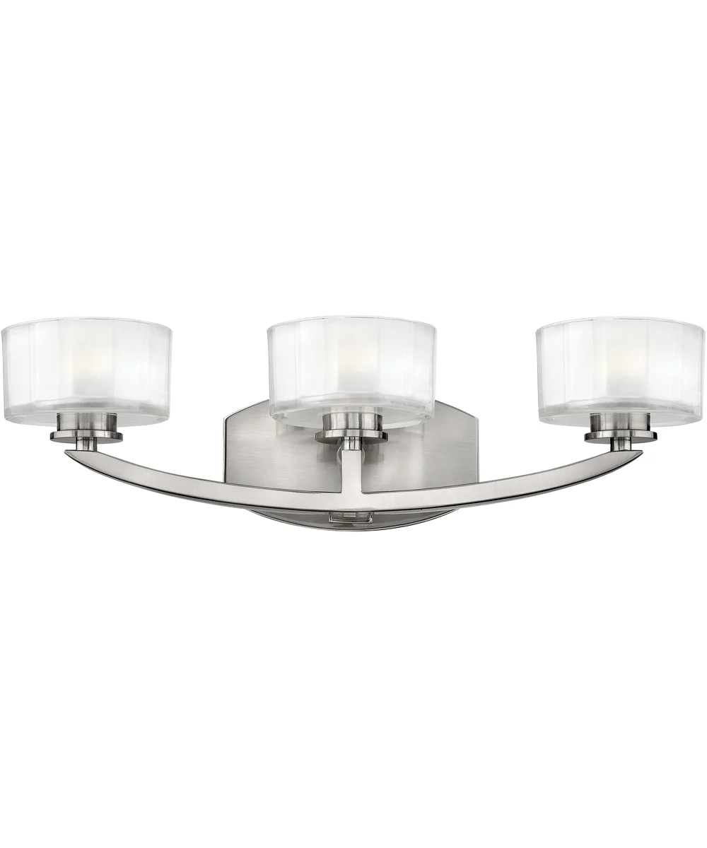 Meridian 3-Light LED Vanity in Brushed Nickel