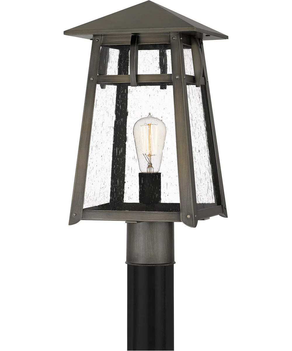 Merle Large 1-light Outdoor Post Light Coastal Armour Aluminum Burnished Bronze - Image 2