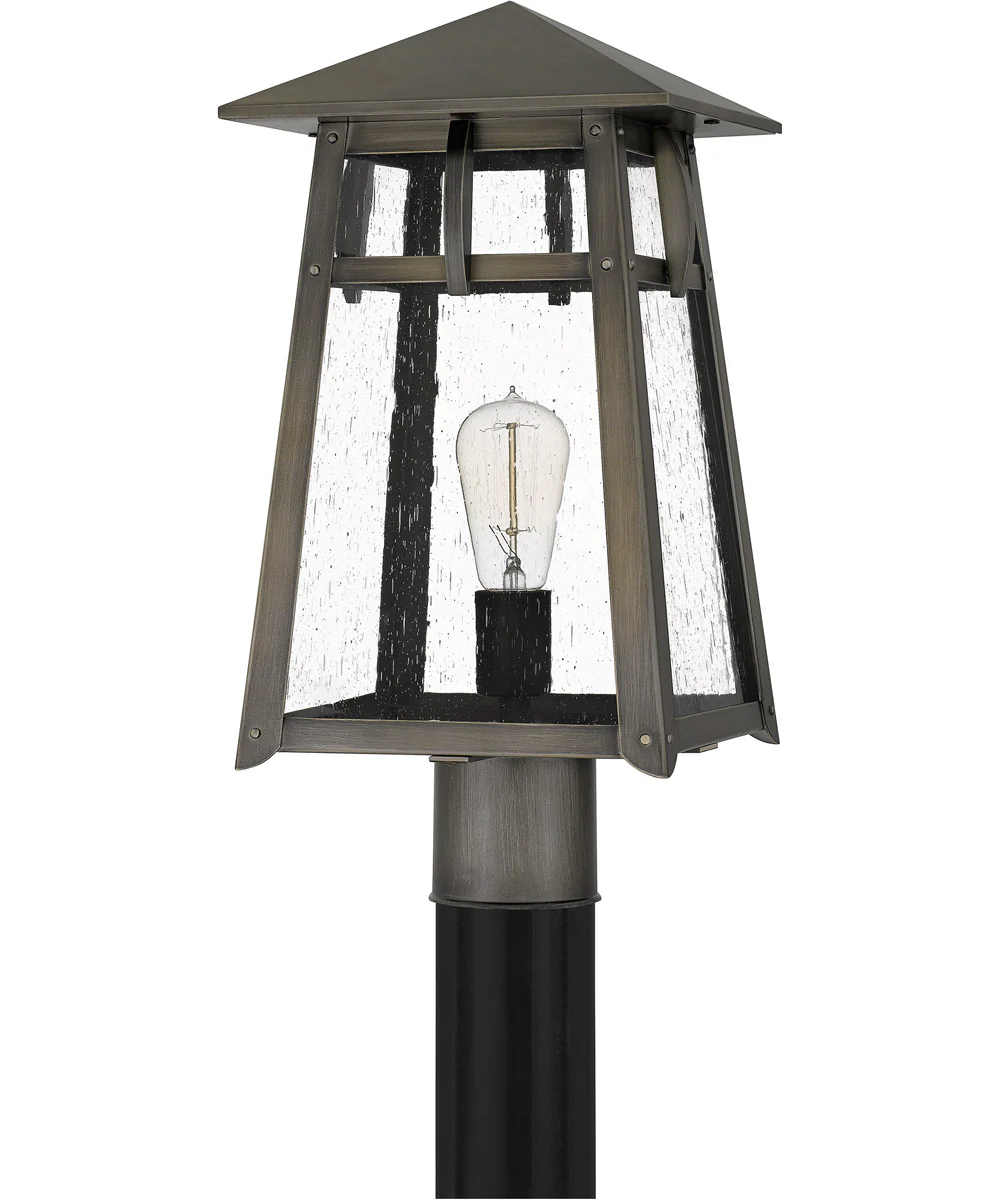 Merle Large 1-light Outdoor Post Light Coastal Armour Aluminum Burnished Bronze - Image 3