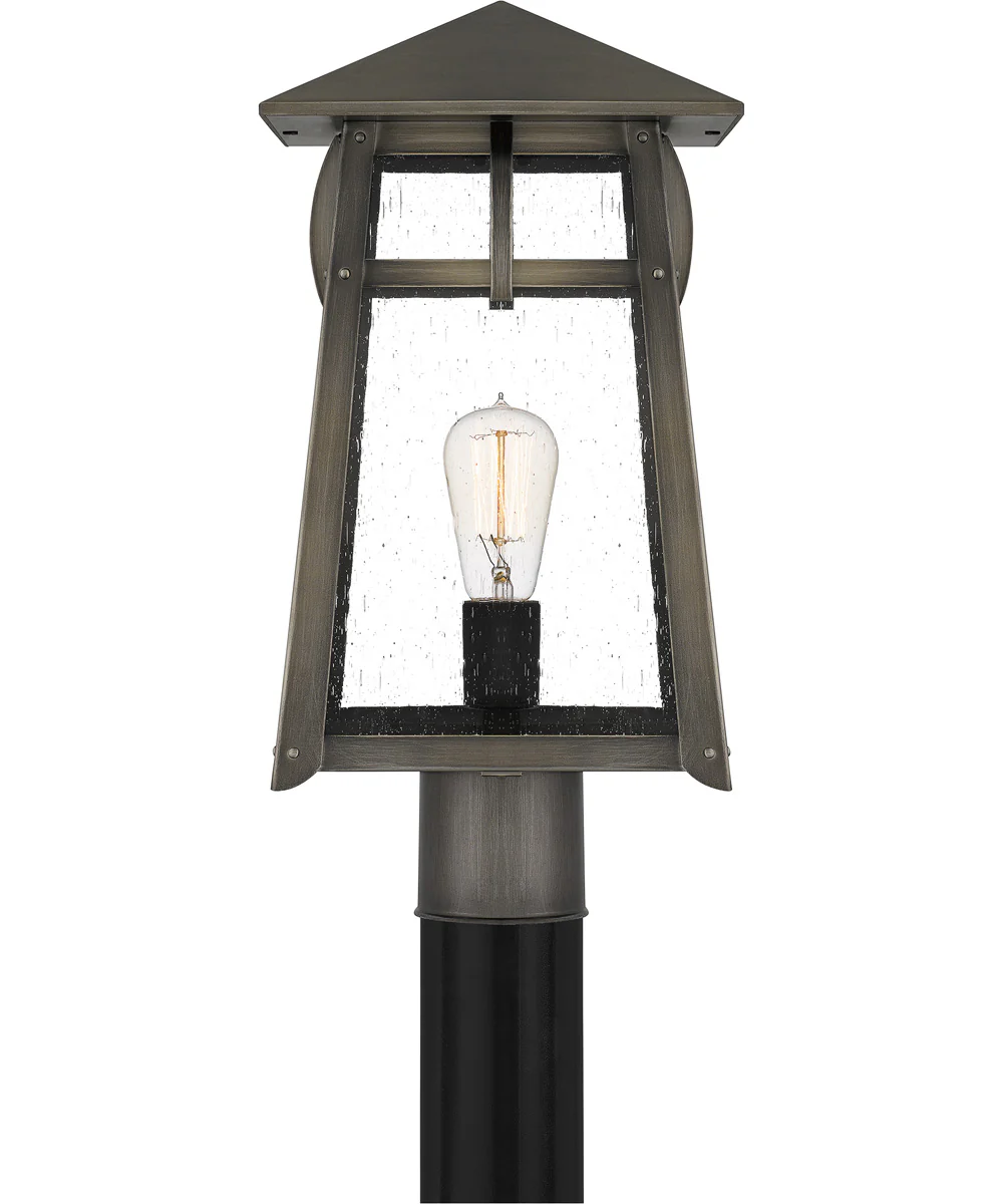 Merle Large 1-light Outdoor Post Light Coastal Armour Aluminum Burnished Bronze - Image 4