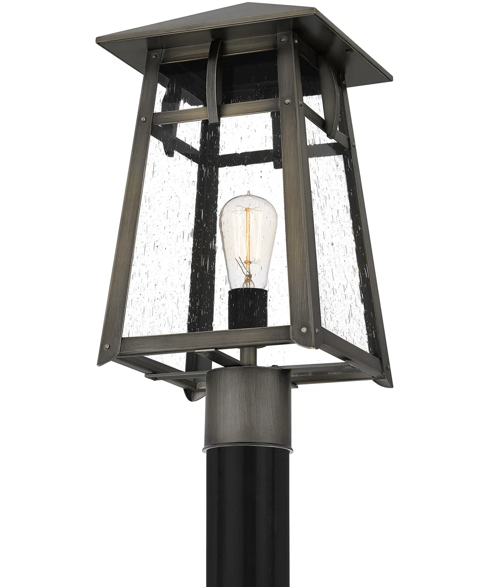 Merle Large 1-light Outdoor Post Light Coastal Armour Aluminum Burnished Bronze - Image 5