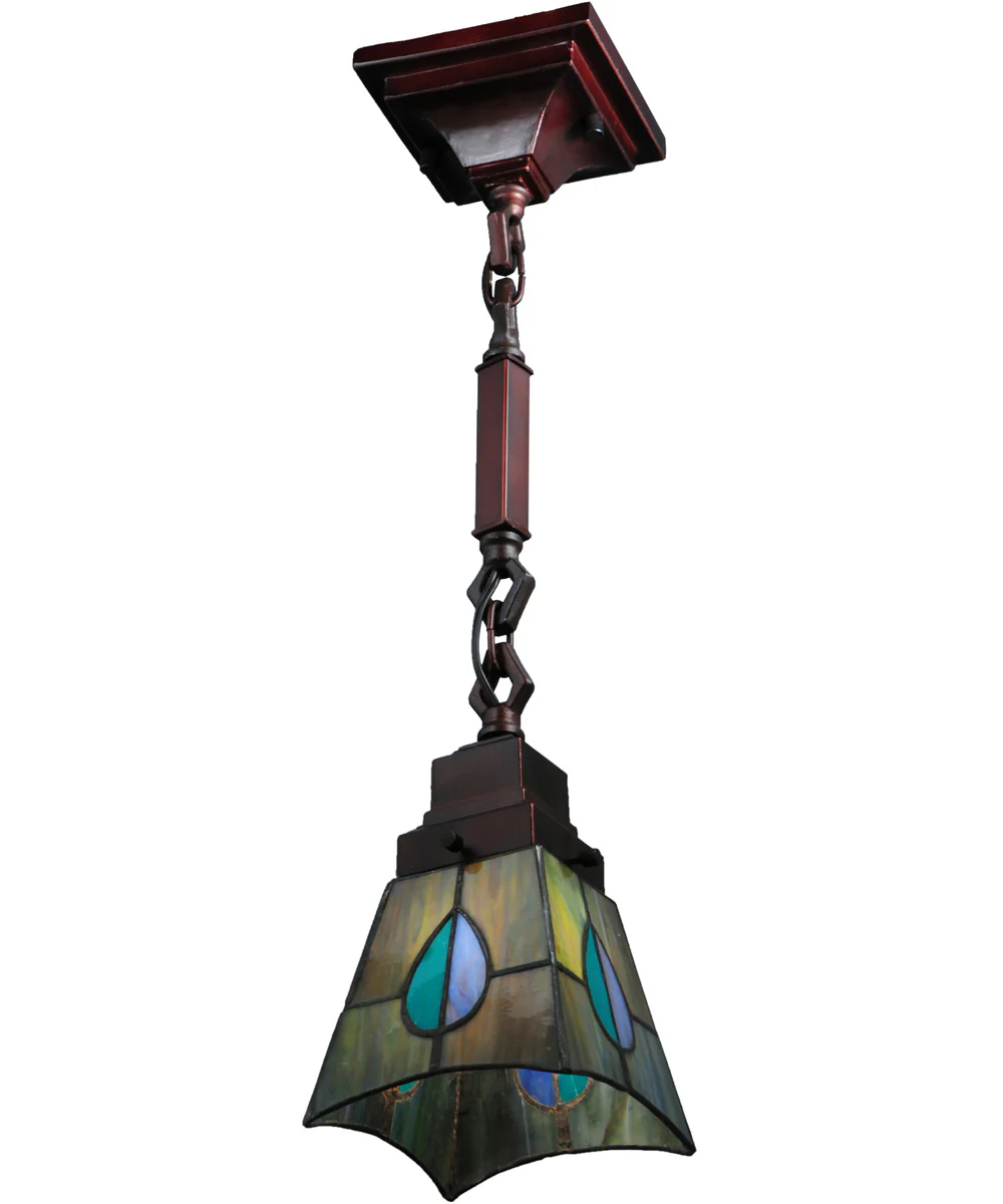 7"W Mackintosh Leaf Mini-Pendant - Image 3