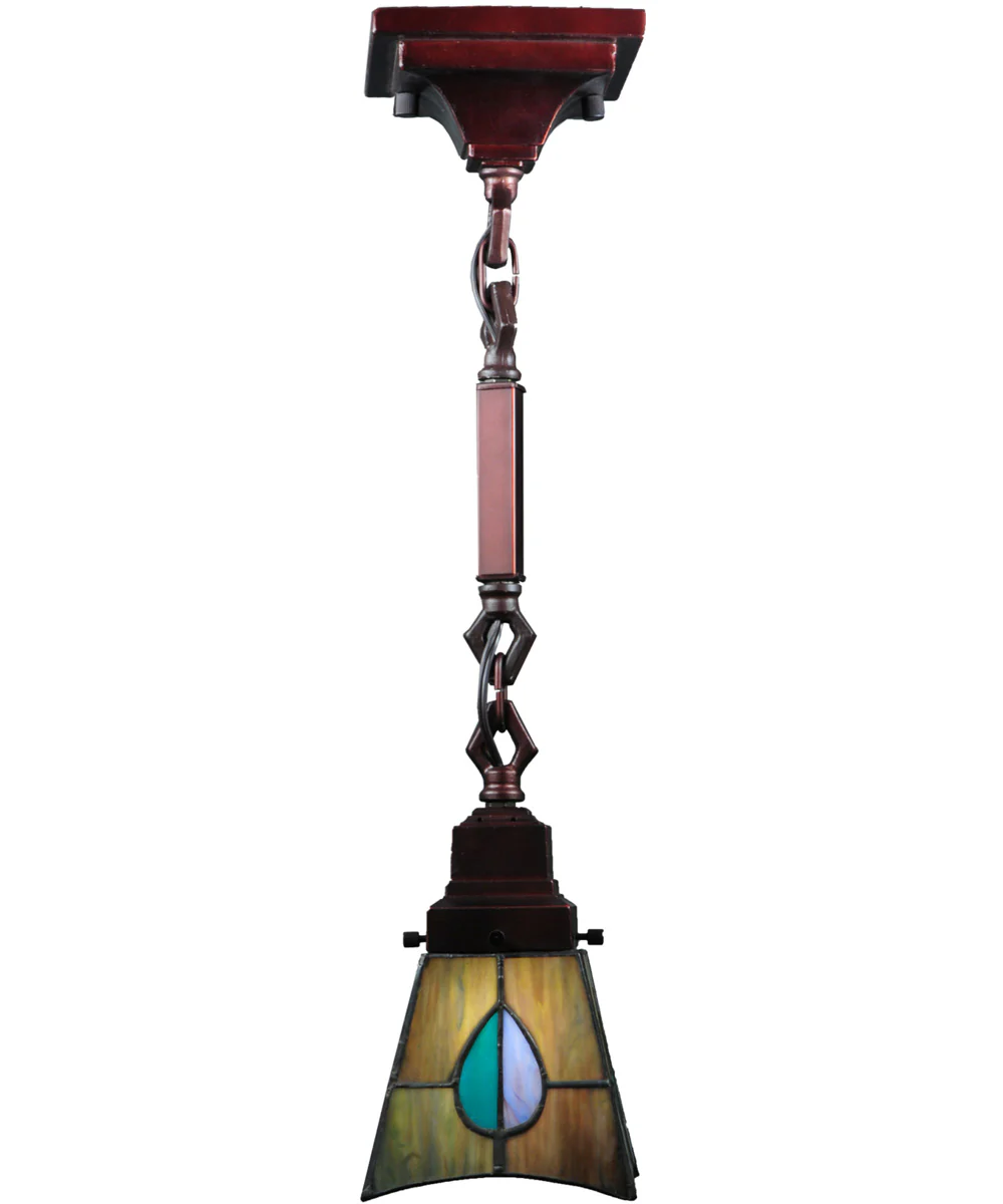 7"W Mackintosh Leaf Mini-Pendant - Image 5