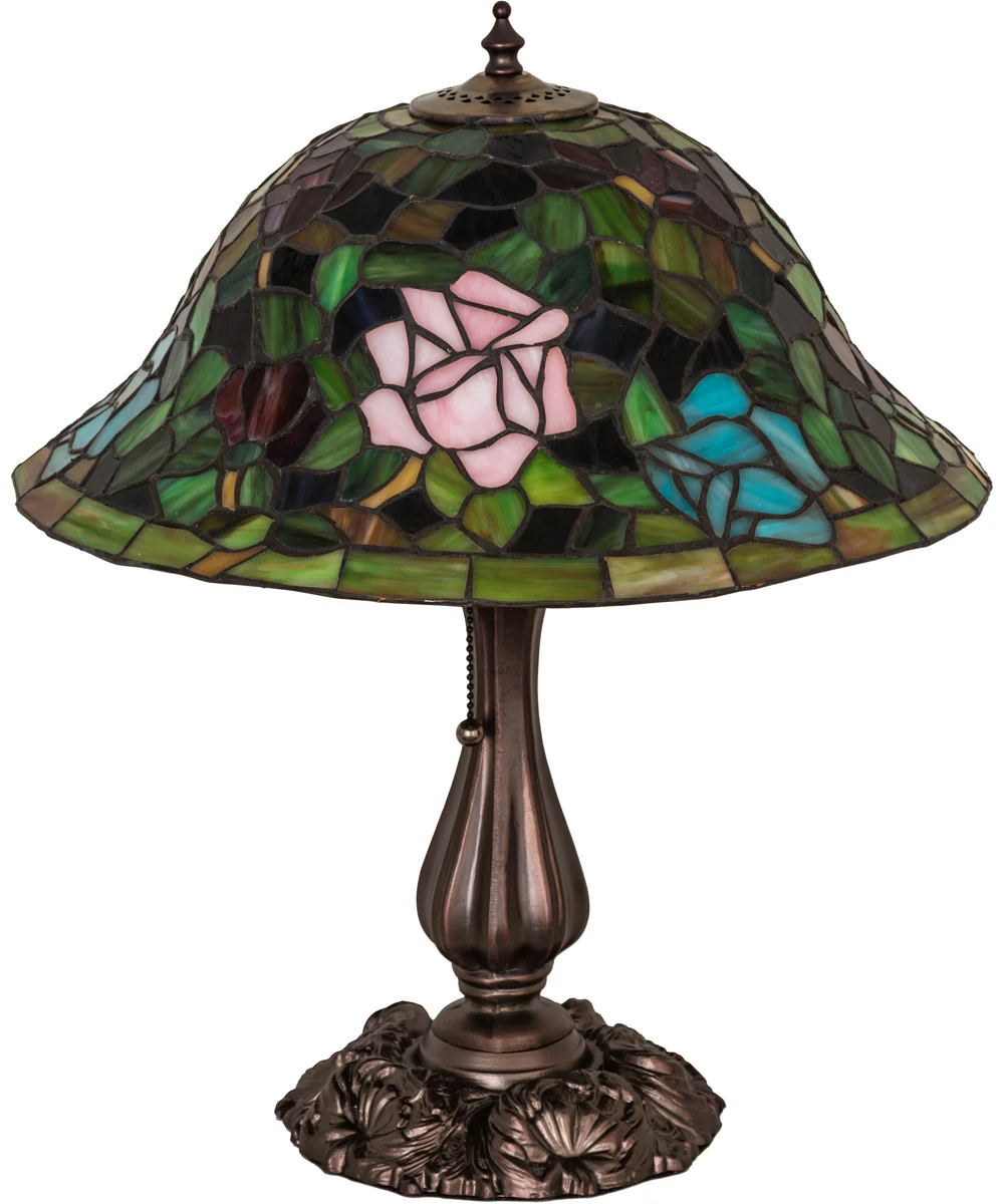 19"H Rosebush Tiffany Table Lamp - Image 3