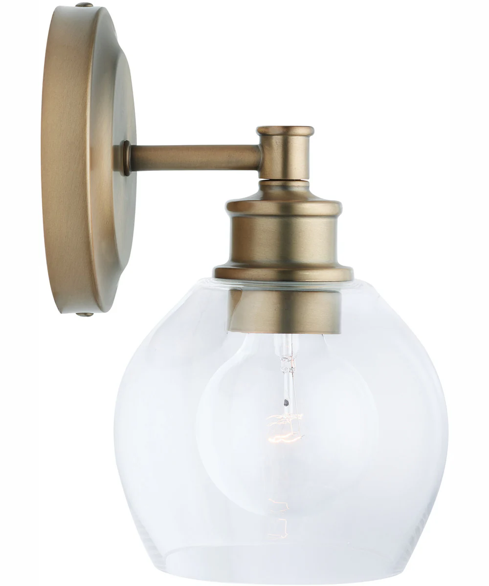 Mid Century 1-Light Sconce Aged Brass - Image 5