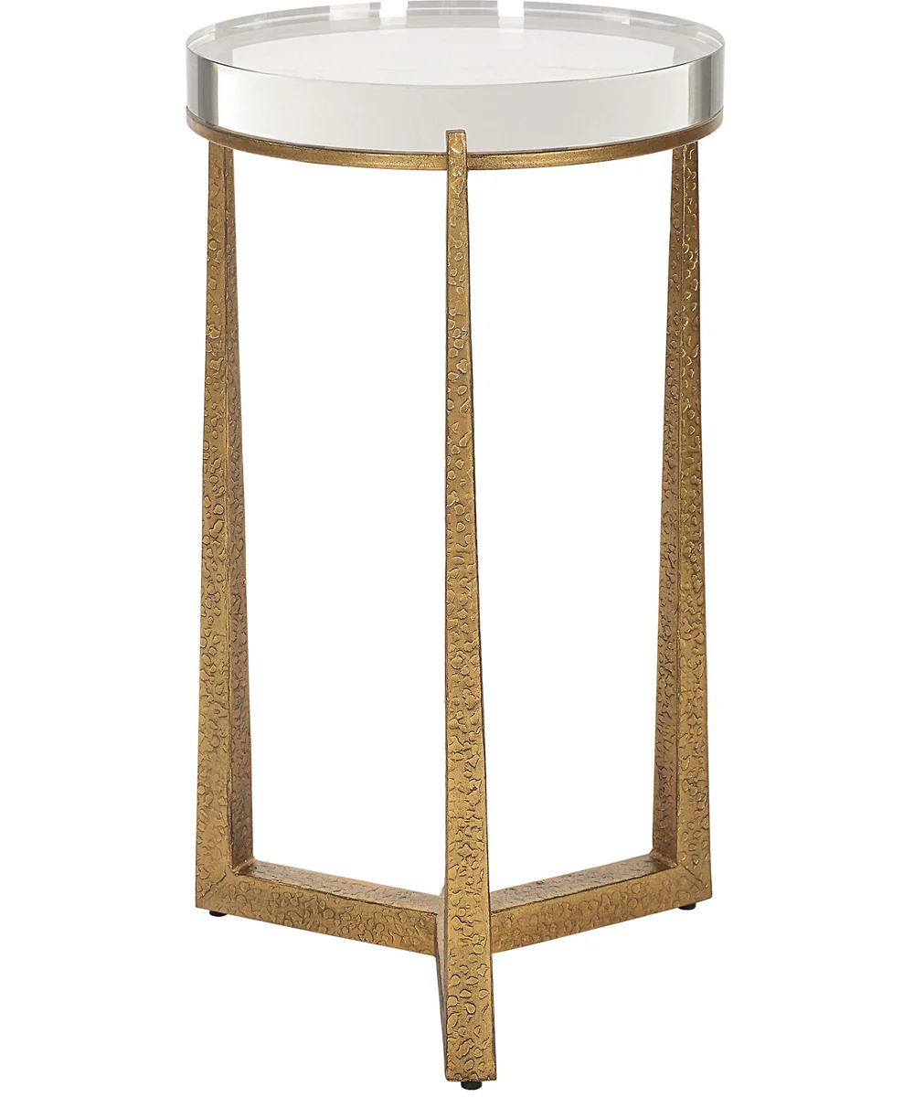 Midas Antique Gold Accent Table - Image 4