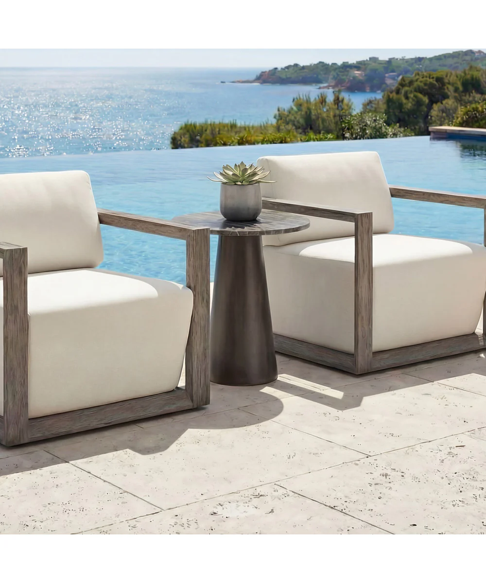 Midsummer Indoor-Outdoor Bronze Accent Table - Image 2
