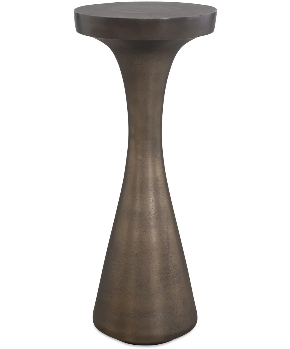 Miko Indoor-Outdoor Bronze Drink Table