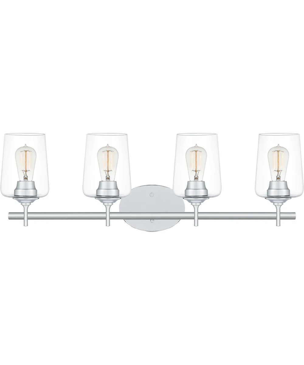 Miller Extra Large 4-light Bath Light Polished Chrome - Image 2