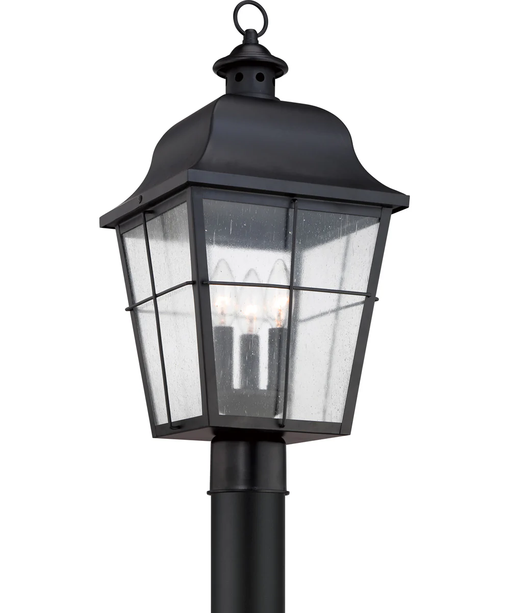 Millhouse Large 3-light Outdoor Post Light Mystic Black - Image 6