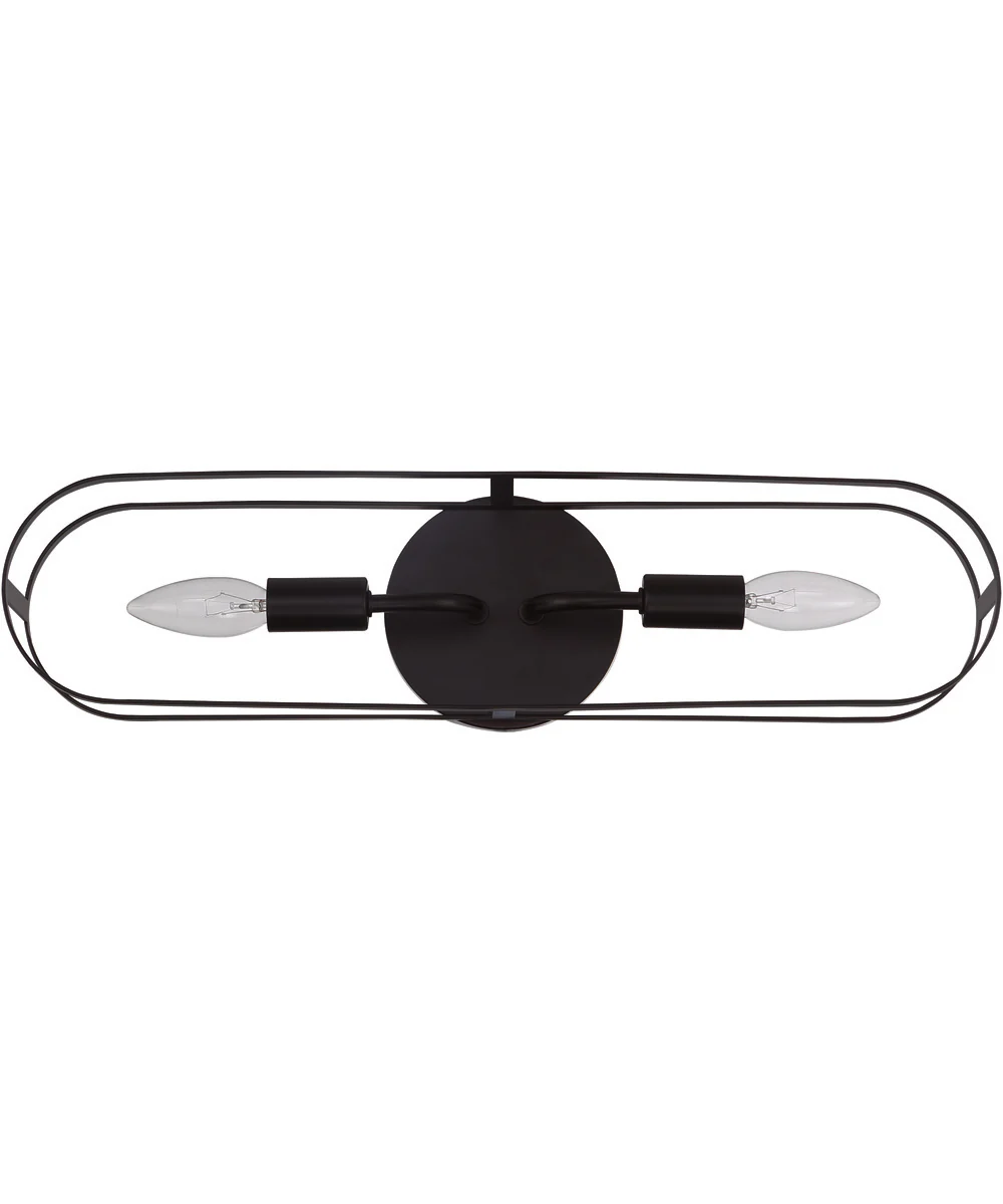 Mindful 2-Light Vanity Flat Black - Image 3