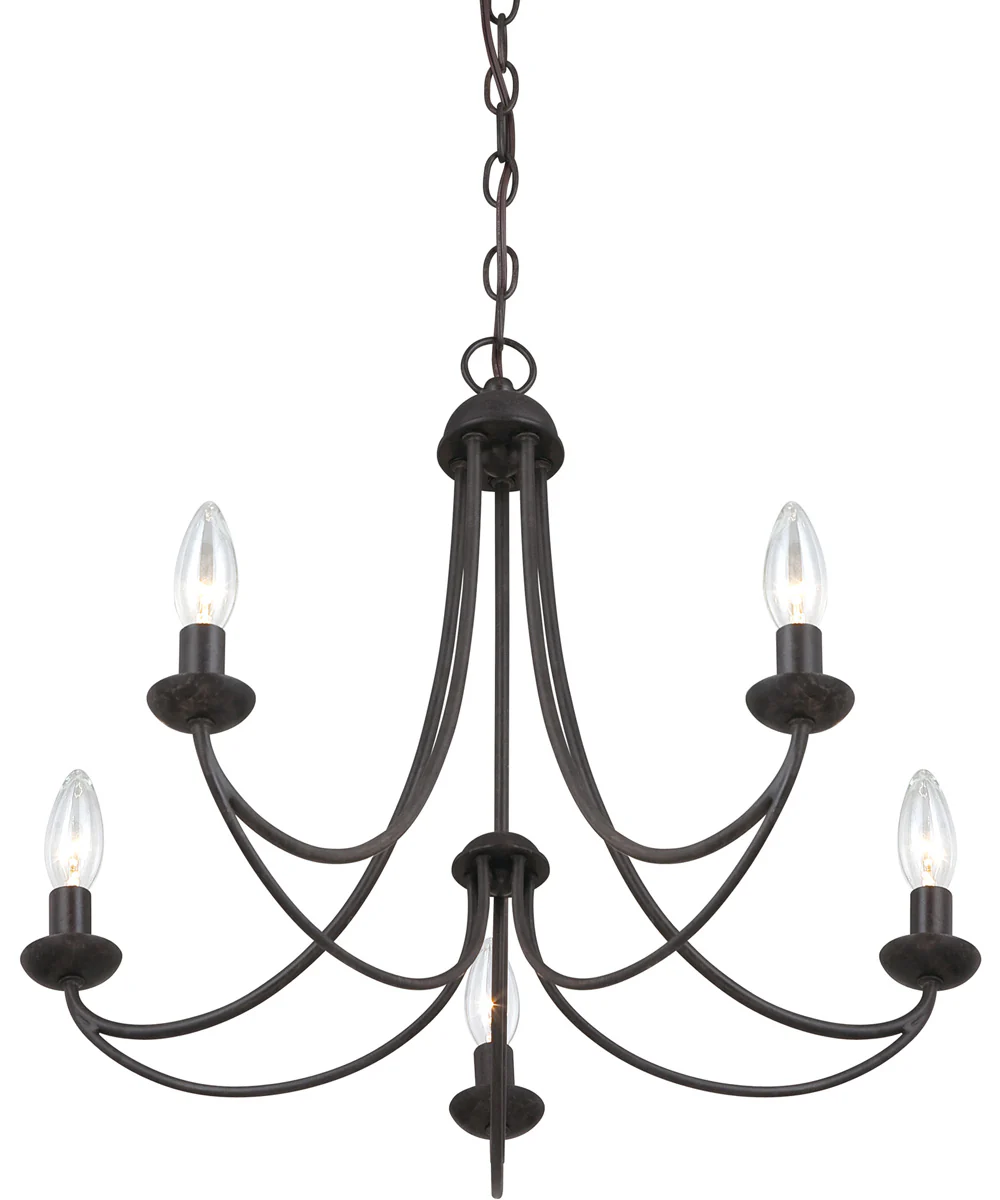 Mirren 5-light Chandelier Imperial Bronze - Image 4