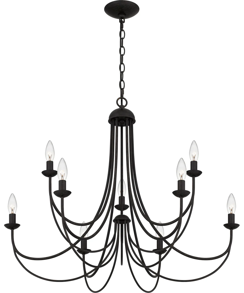 Mirren 9-light Chandelier Imperial Bronze - Image 4