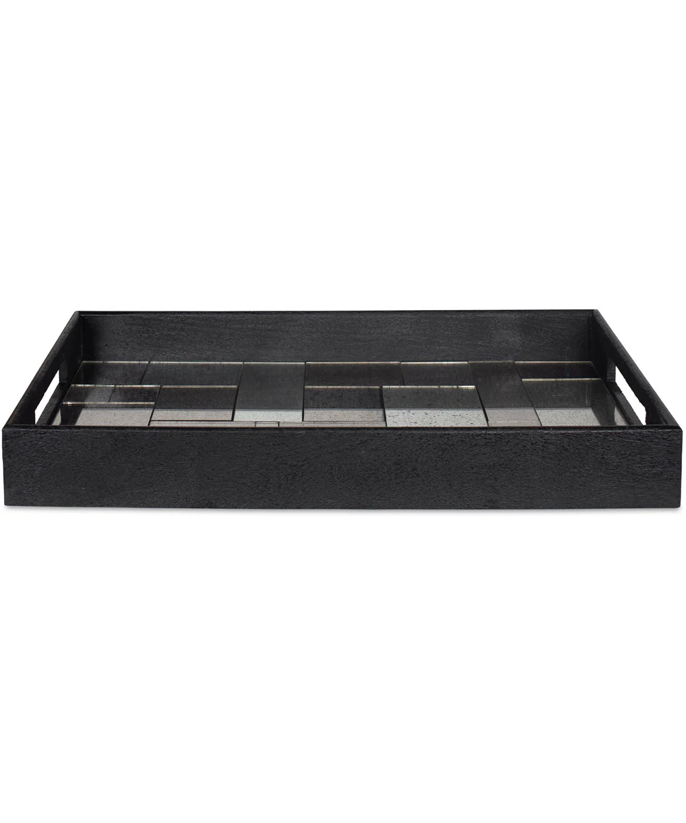 Modern Mosaic Antique Mirrored Tray