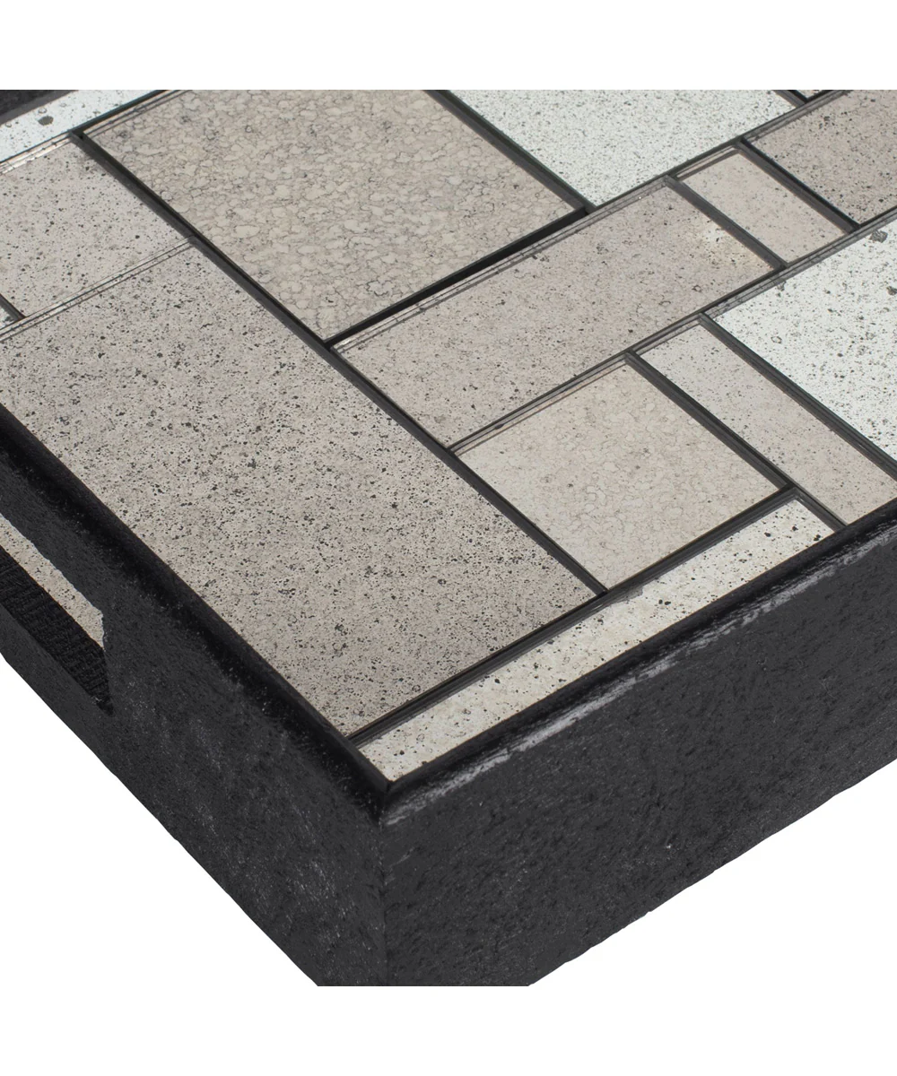 Modern Mosaic Antique Mirrored Tray - Image 2