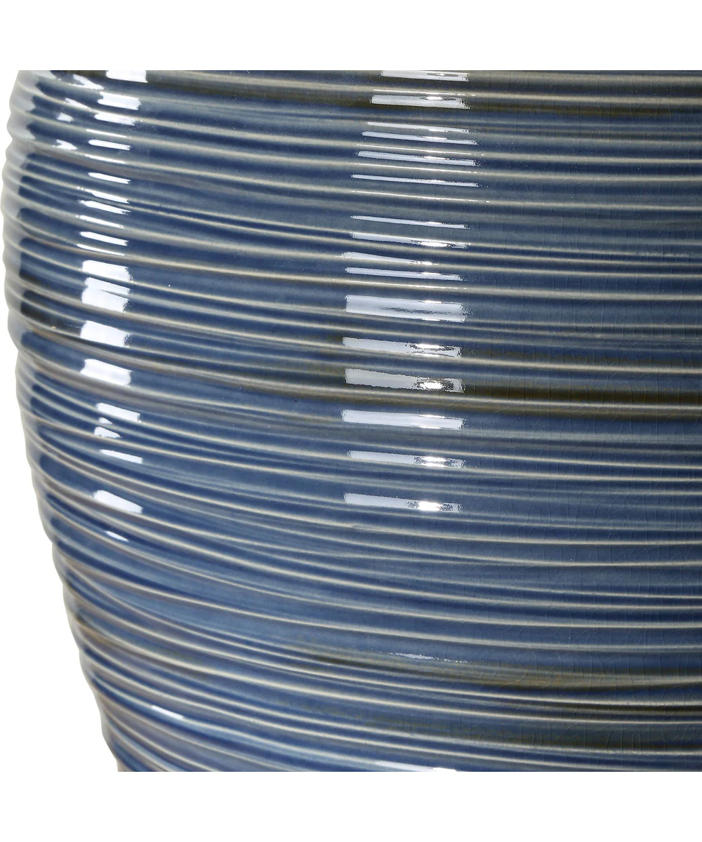 Moher Glossy Blue Table Lamp - Image 7