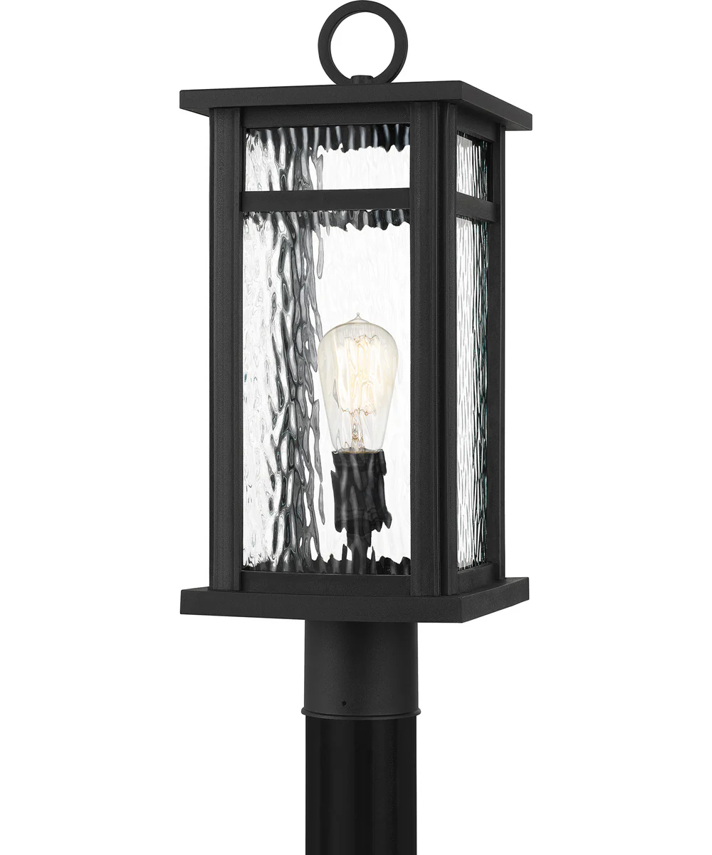 Moira Large 1-light Outdoor Post Light Coastal Armour Steel Earth Black