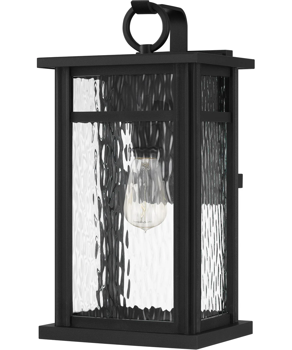 Moira Large 1-light Outdoor Wall Light  Coastal Armour Steel Earth Black - Image 3