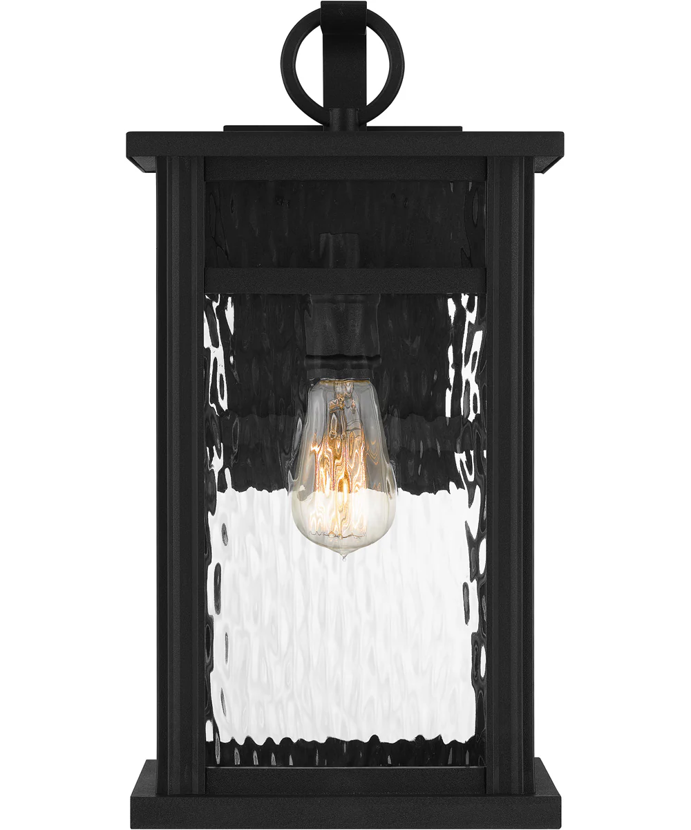 Moira Large 1-light Outdoor Wall Light  Coastal Armour Steel Earth Black - Image 4