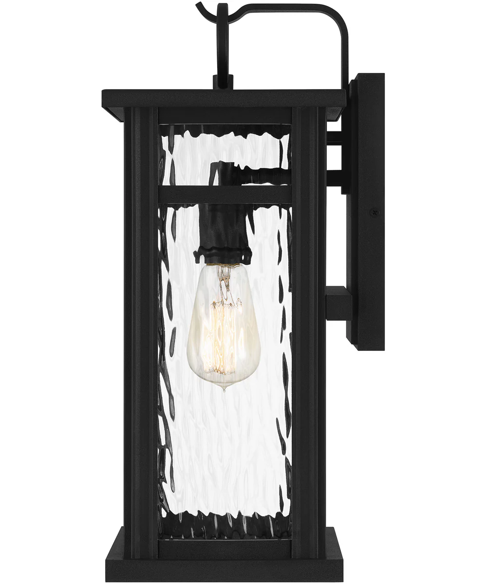 Moira Large 1-light Outdoor Wall Light  Coastal Armour Steel Earth Black - Image 5