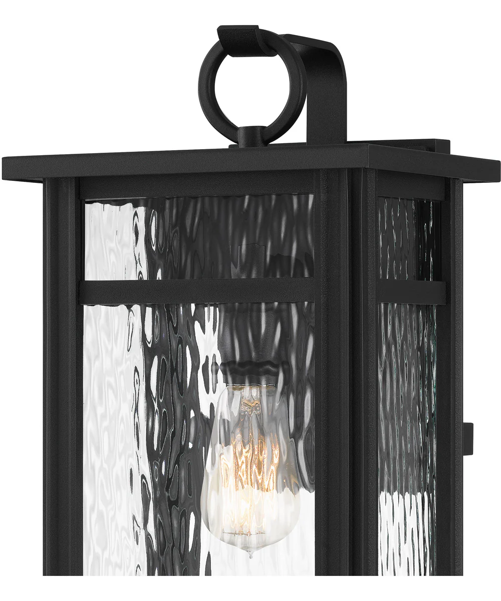 Moira Large 1-light Outdoor Wall Light  Coastal Armour Steel Earth Black - Image 6