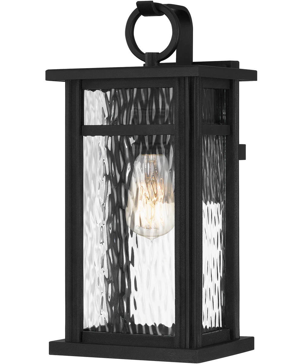 Moira Medium 1-light Outdoor Wall Light Coastal Armour Steel Earth Black - Image 2
