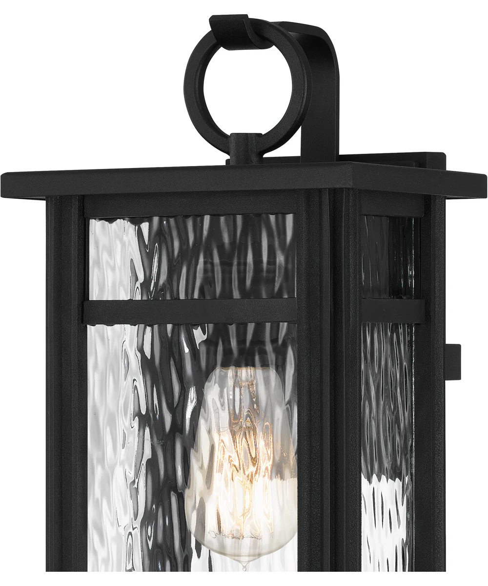Moira Medium 1-light Outdoor Wall Light Coastal Armour Steel Earth Black - Image 6