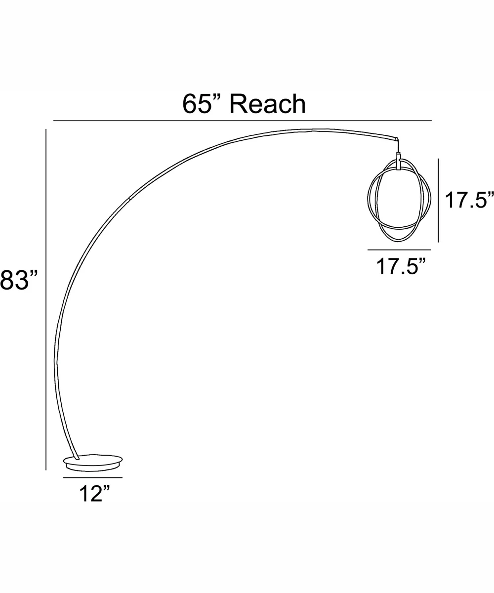 Monita Led Arch Lamp Black - Image 4