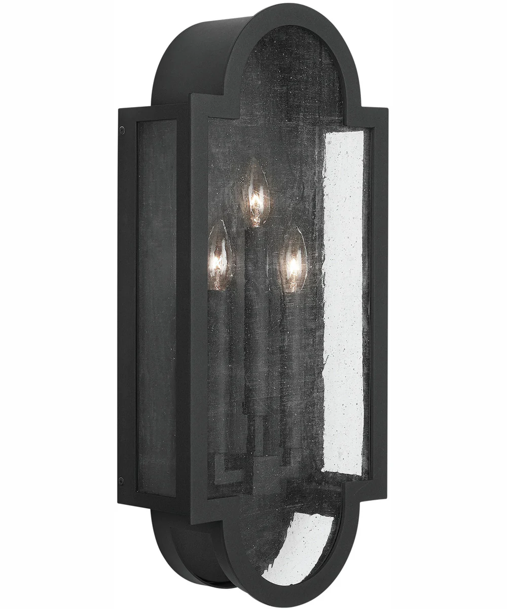 Monroe 3-Light Wall Mount Rain or Shine Black - Image 4