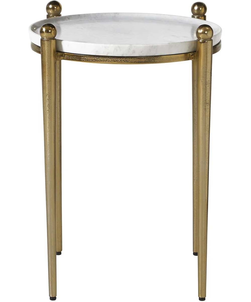 Nahunta Antique Brass Accent Table - Image 3