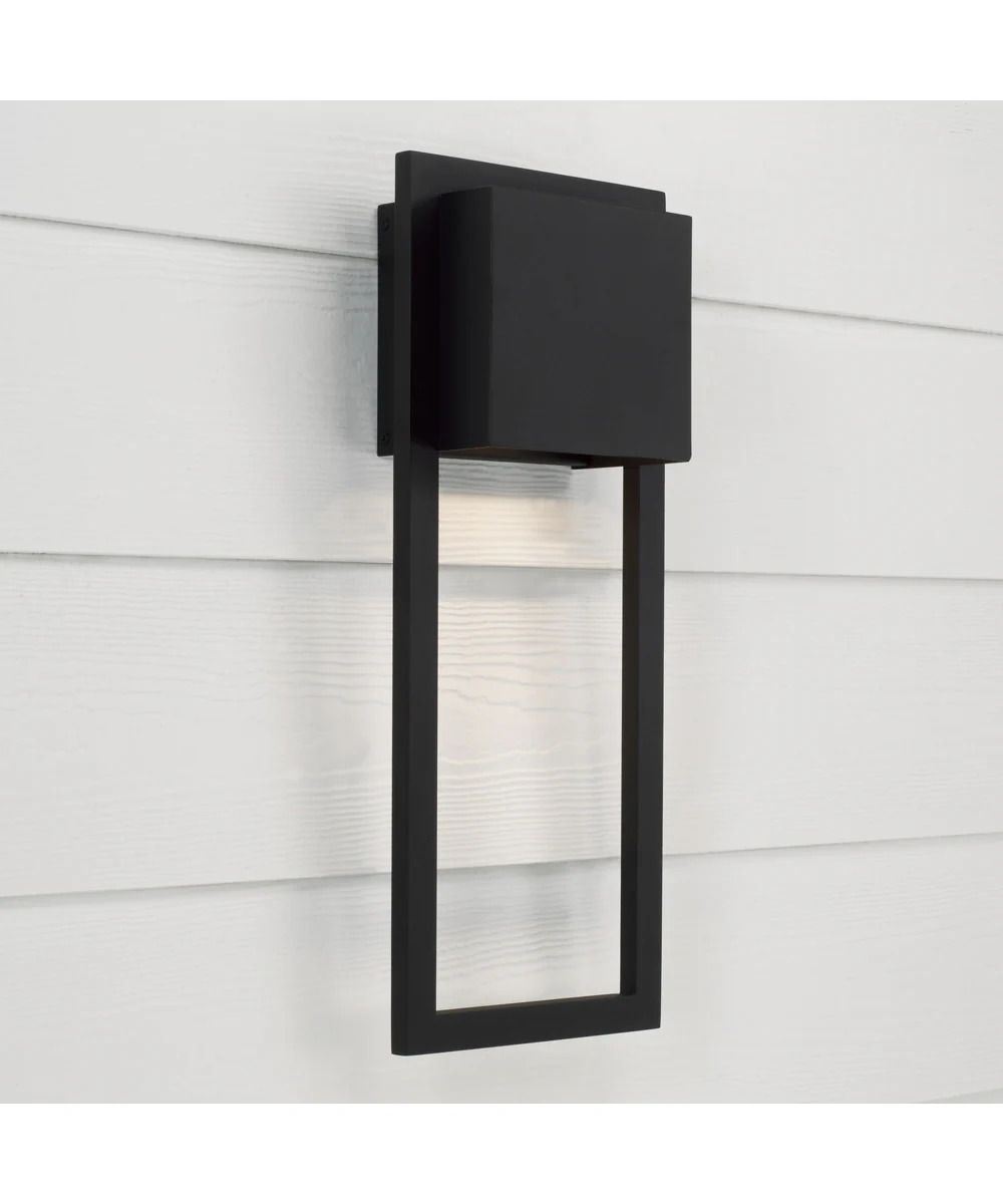 Nate 1-Light Outdoor Wall-Lantern Black - Image 2