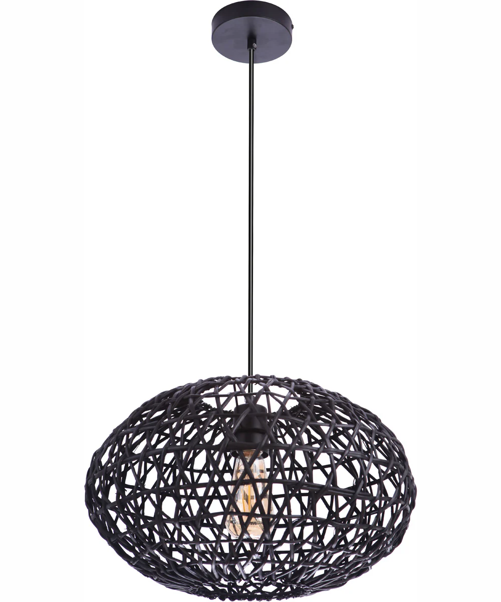 Natural Pendant 1-Light Pendant Flat Black - Image 2