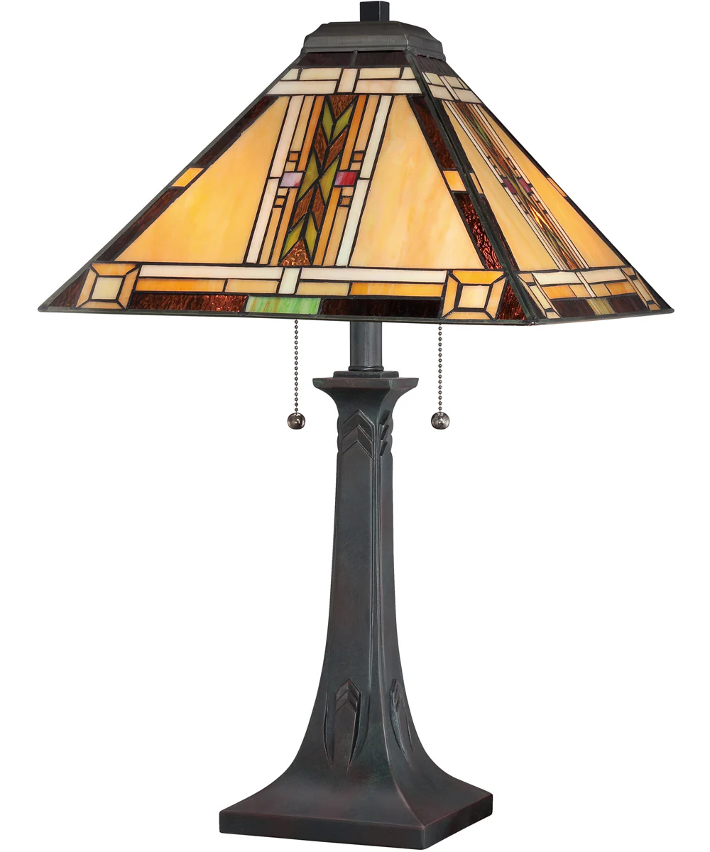 Navajo Small 2-light Table Lamp Valiant Bronze