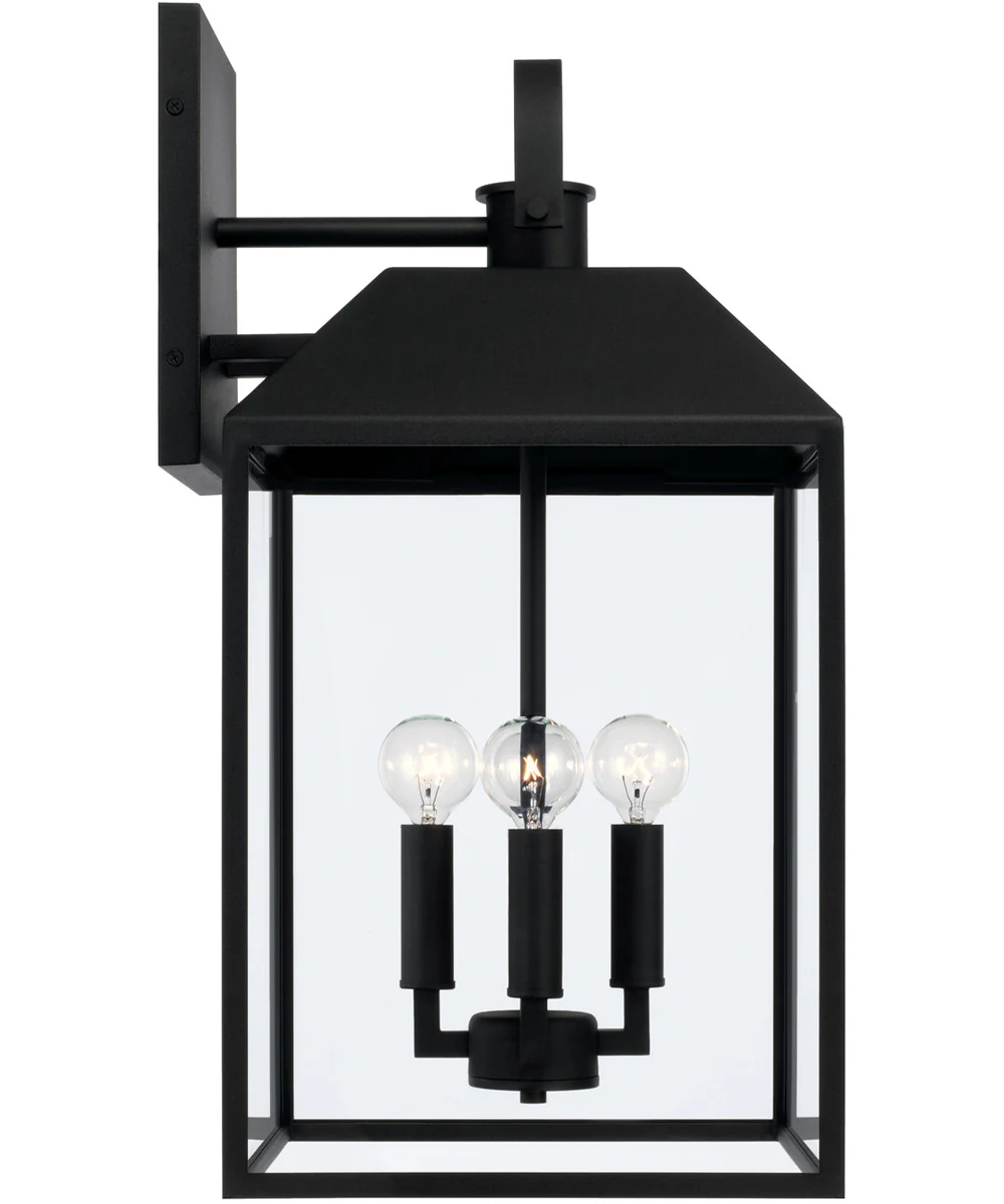 Nelson 4-Light Outdoor Wall-Lantern Black - Image 4