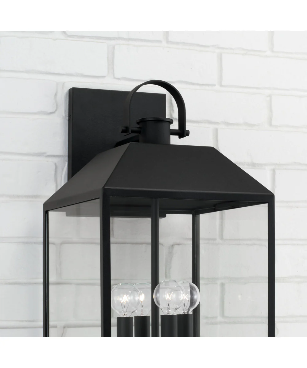 Nelson 4-Light Outdoor Wall-Lantern Black - Image 5