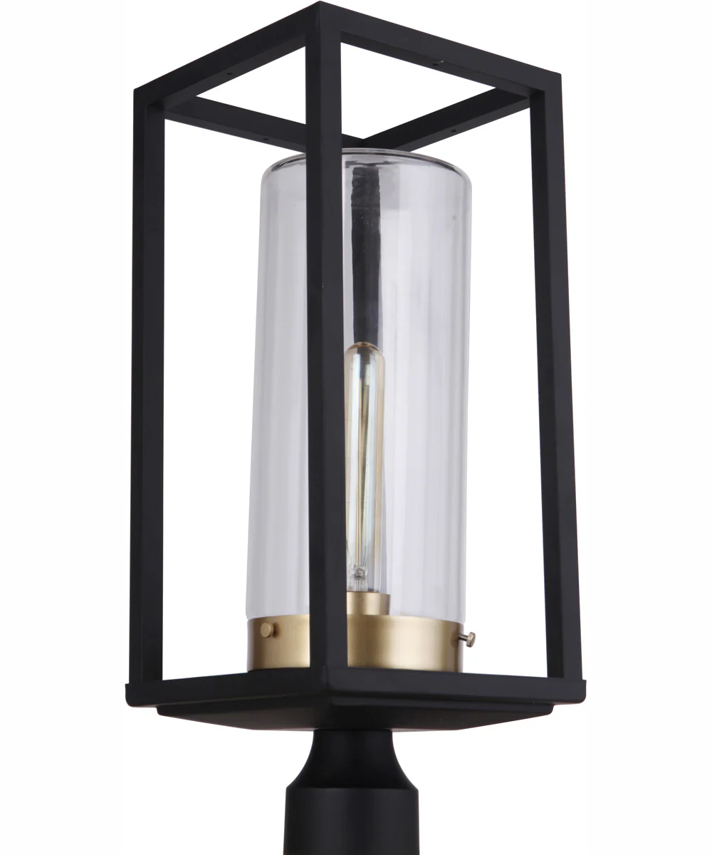 Neo 1-Light Outdoor Post Mount Midnight Satin Brass - Image 6
