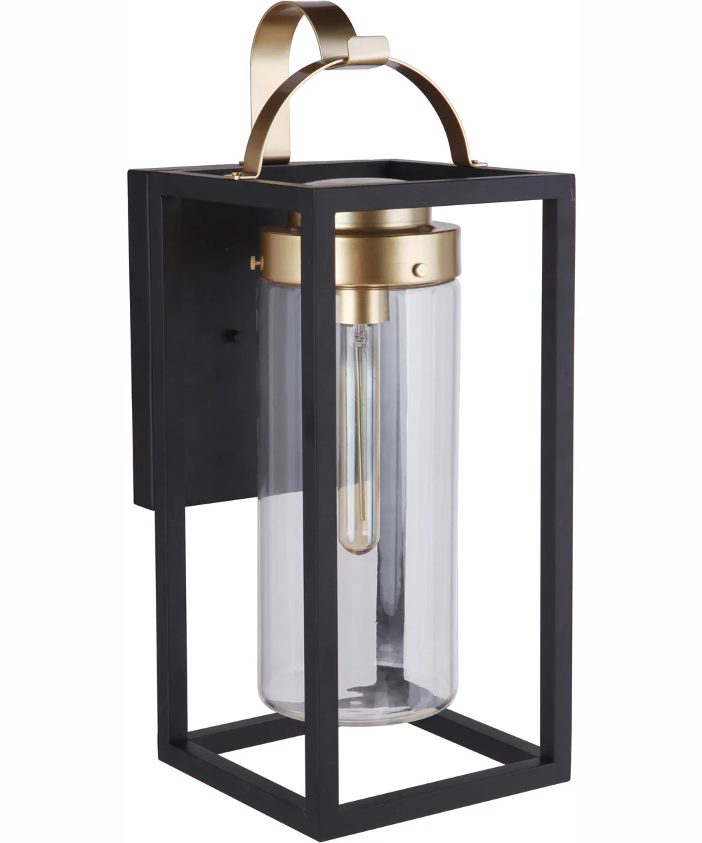 Neo 1-Light Outdoor Wall Lantern Midnight Satin Brass - Image 6