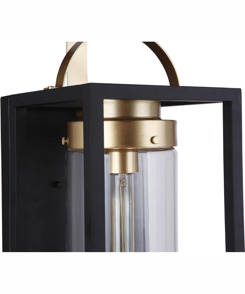 Neo 1-Light Outdoor Wall Lantern Midnight Satin Brass - Image 8