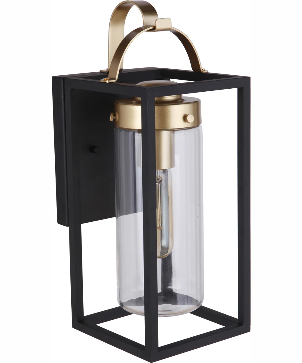 Neo 1-Light Outdoor Wall Lantern Midnight Satin Brass - Image 6
