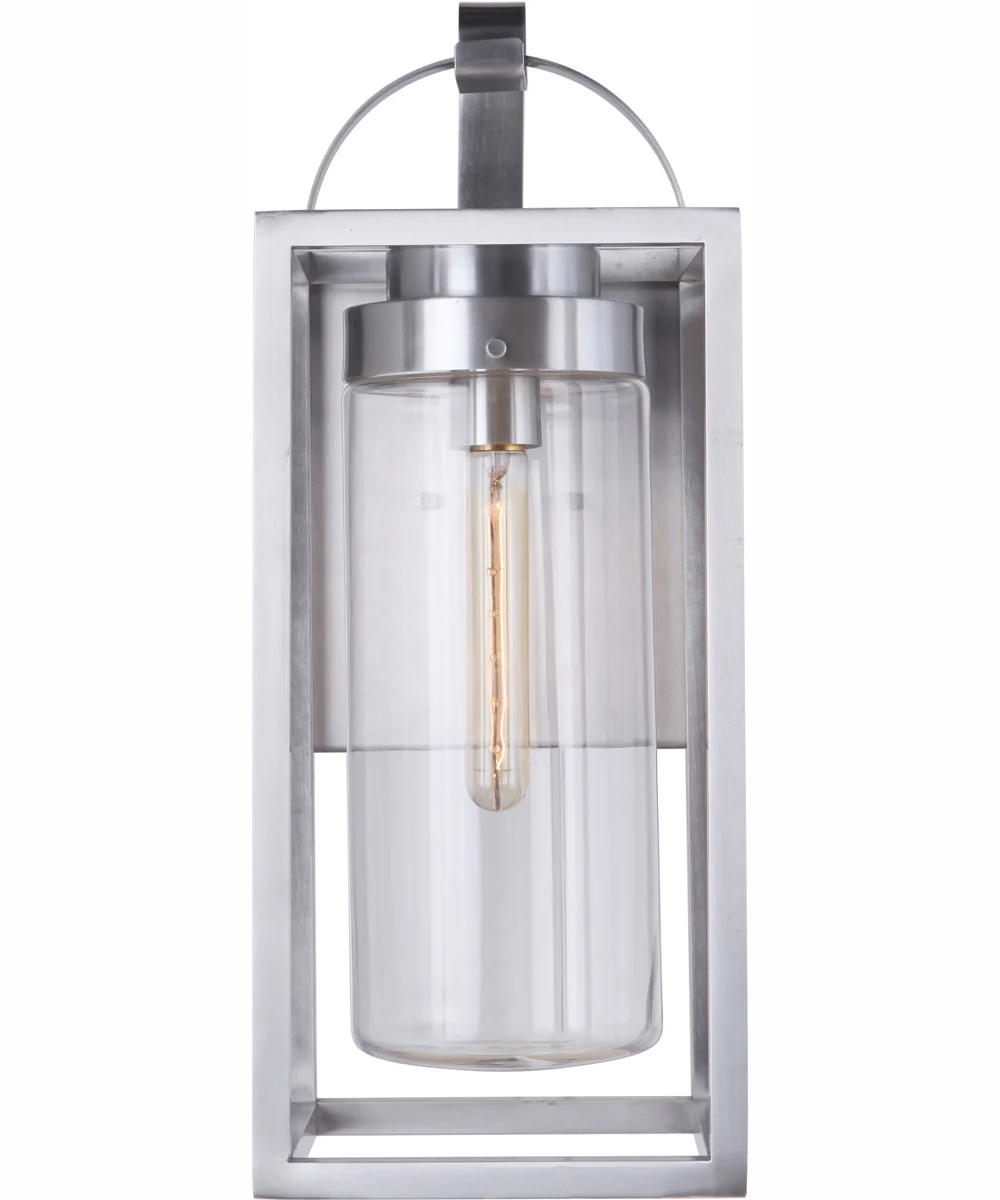 Neo 1-Light Outdoor Wall Lantern Satin Aluminum - Image 4