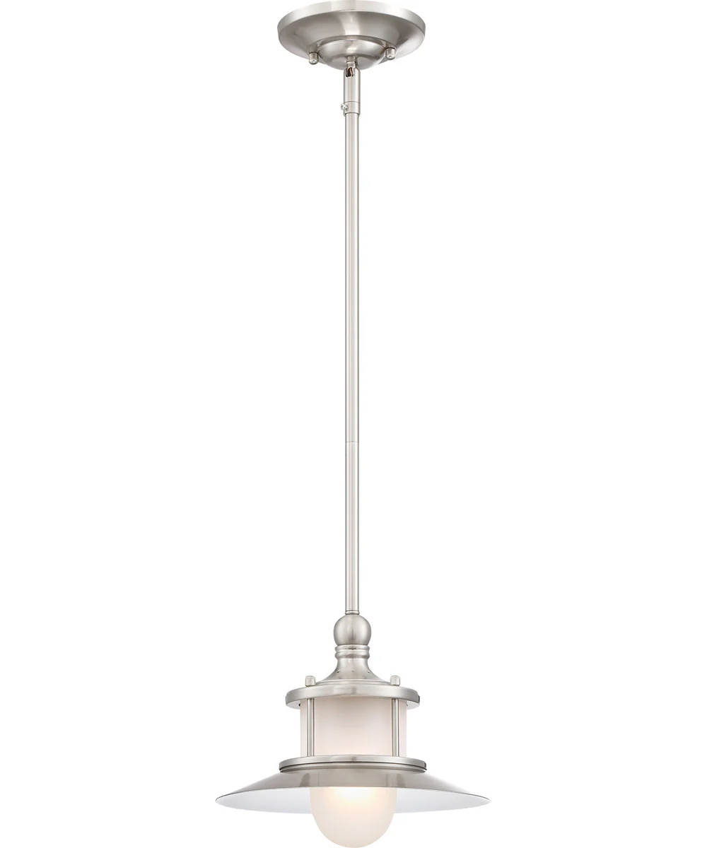 New England Small 1-light Mini Pendant Brushed Nickel - Image 2