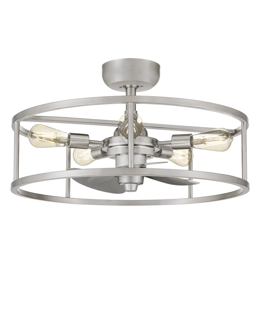 New Harbor 5-light Fandelier Brushed Nickel - Image 2