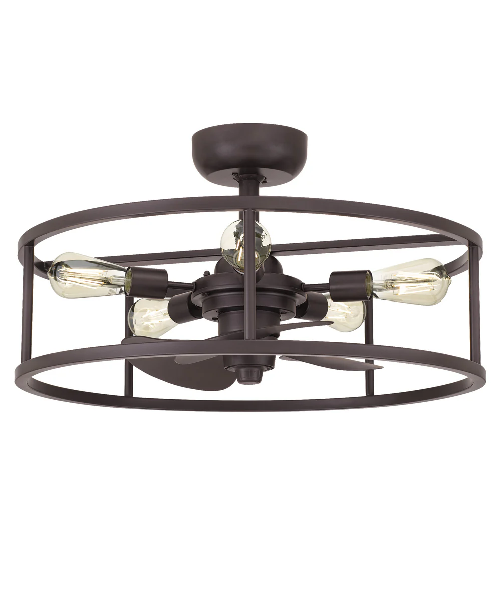 New Harbor 5-light Fandelier Western Bronze