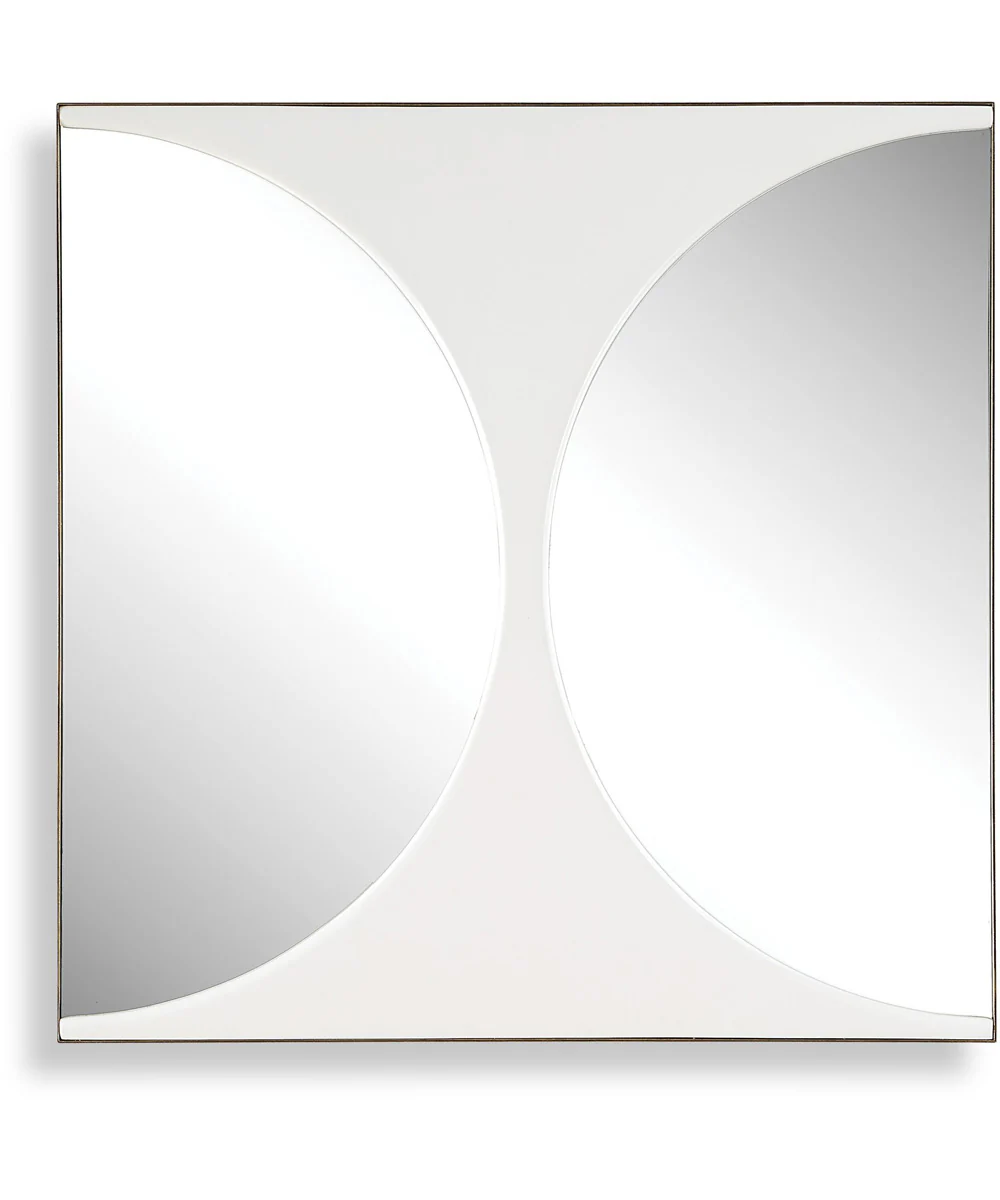 New Moon Mirrored Wall Decor