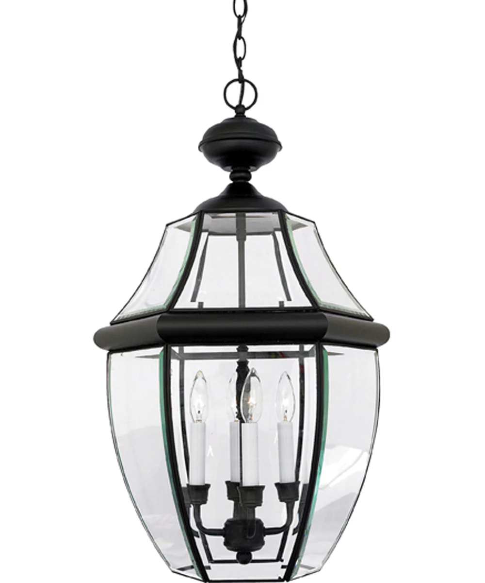 Newbury Extra Large 4-light Outdoor Pendant Light Mystic Black