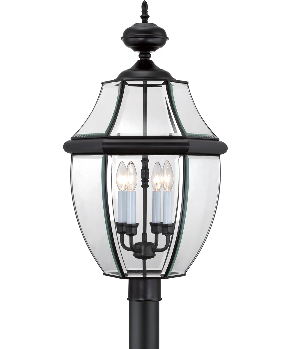Newbury Extra Large 4-light Outdoor Post Light Mystic Black - Image 2