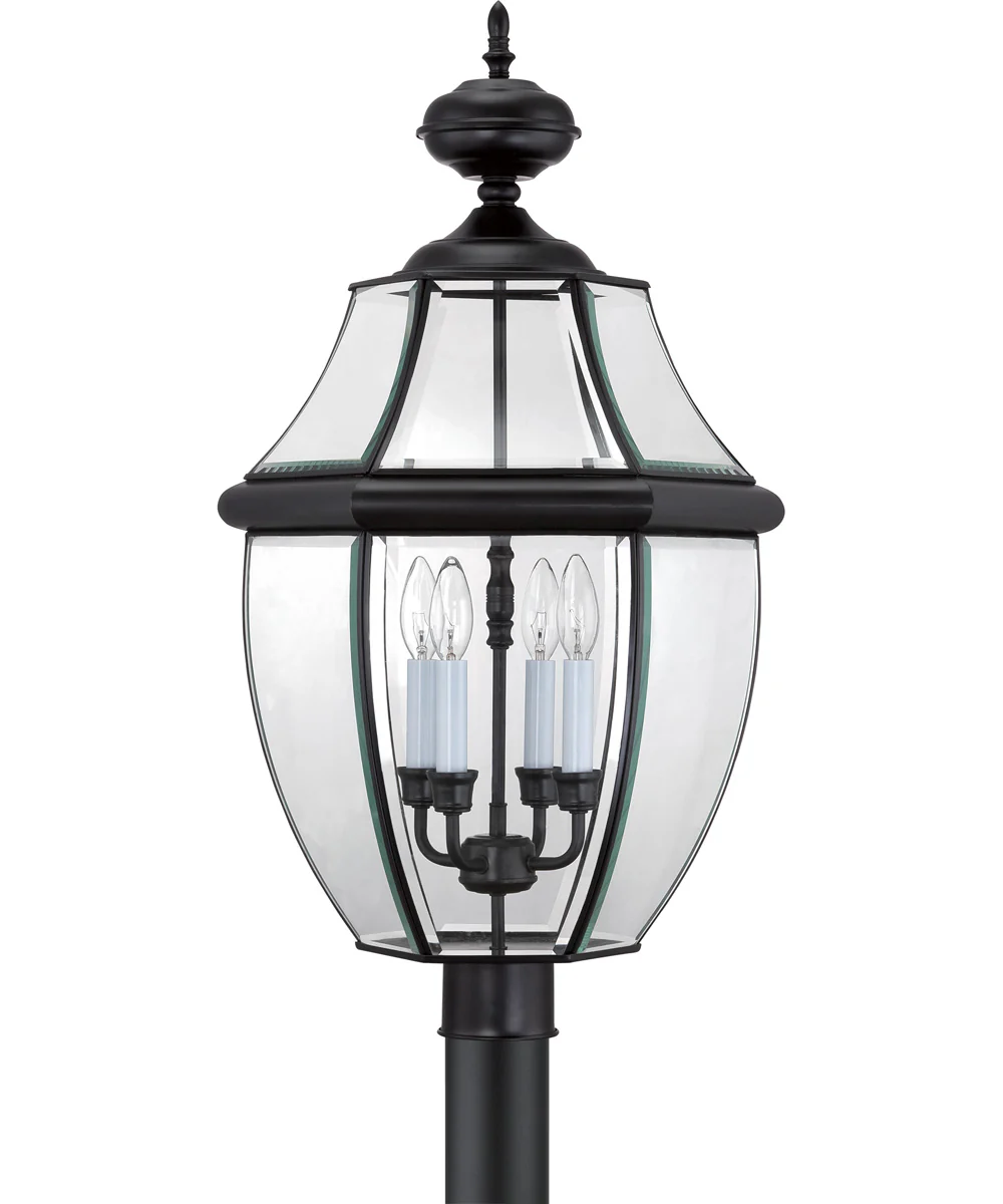 Newbury Extra Large 4-light Outdoor Post Light Mystic Black - Image 3
